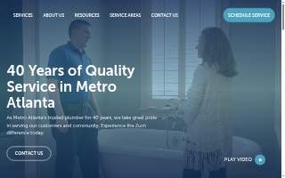 Zurn Plumbing Service website