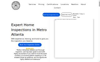 Atlanta Premier Home Inspections website