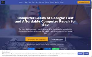 Computer Geeks of Georgia website