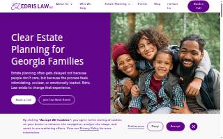 Edris Law, LLC website