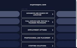 Express Employment Professionals website