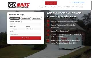 Go Minis Atlanta website