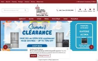 Appliance Liquidation Outlet website