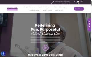 Camp Creek Dental website