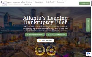 Clark & Washington Attorneys and Counselors at Law website