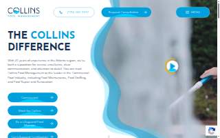 Collins Pool Management website