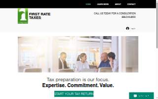First Rate Tax website