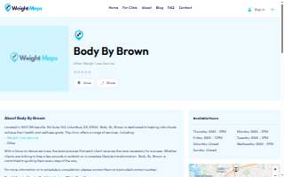 Body by Brown website