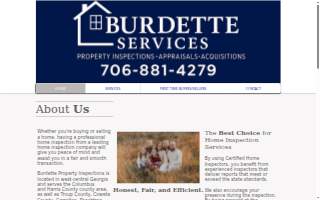 Burdette Property Inspections website