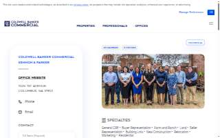 Coldwell Banker Commercial, Columbus GA website