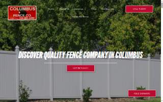 Columbus Fence Co website