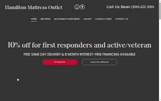 Hamilton Mattress Outlet website