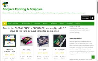 Conyers Printing and Graphics website