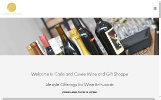 Corks And Cuvee website