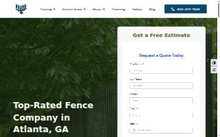 Hawk Fences LLC of Tucker website