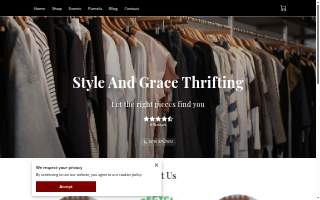 Style And Grace Thrifting website