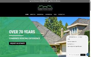 Ascend Roofing website