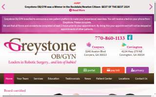 Greystone OBGYN - Covington Office website