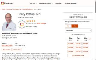 Henry Patton, MD website