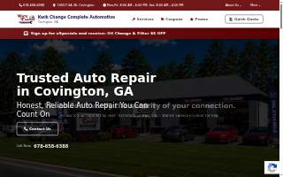 Kwik Change Lube & Service Center with Economy Tire website
