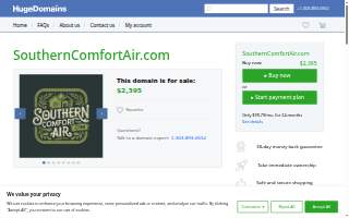 Southern Comfort Air Services website