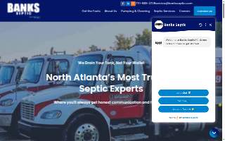 Banks Septic website