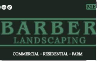 Barber Landscaping and Lawn Care website