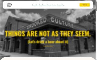 Crooked Culture Brewing website