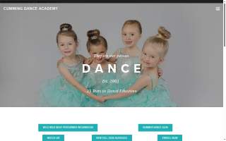 Cumming Dance Academy website
