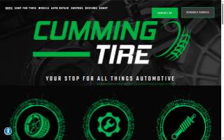 Cumming Tire website