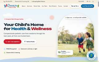 Dawson Pediatrics website