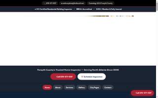 Freedom Home Inspection website