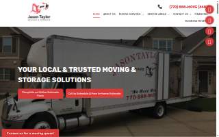 Jason Taylor Moving & Storage website