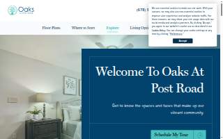 Oaks at Post Road website