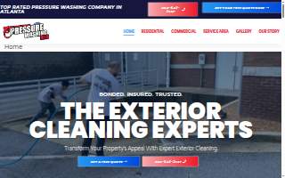 Pressure Washing Men LLC of Cumming website