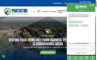 Protector Pest Solutions website