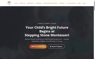 Stepping Stone Montessori website