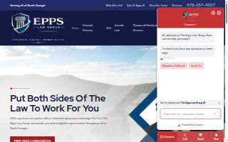 The Epps Law Group website