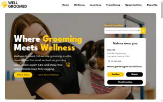 Well Groomed Pets - Cumming website