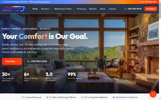 Dahlonega Heating and Air Conditioning website
