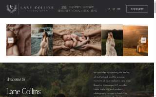 Lane Collins Photography website
