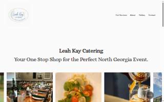 Leah Kay Catering website