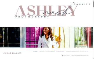 Ashley Nash Photography website