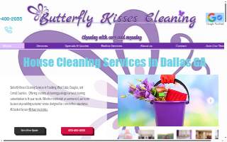 Butterfly Kisses Cleaning website