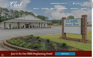 Clark Funeral Home website