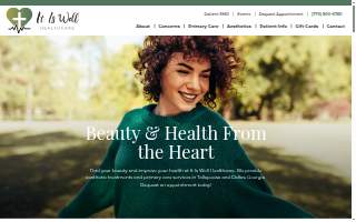 It Is Well Healthcare website
