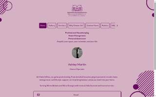 Violet and Rose Housekeeping Services website