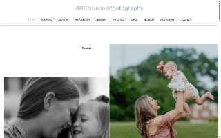 Arc Studios Photography website