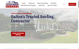 Aultman Roofing website