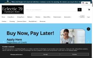 Eclectic 79 Furniture Store website